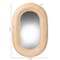 Bali & Pari Drucilla Modern Bohemian Natural Brown Rattan Oval Accent Wall Mirror 242-13557-ZORO - alternate 4